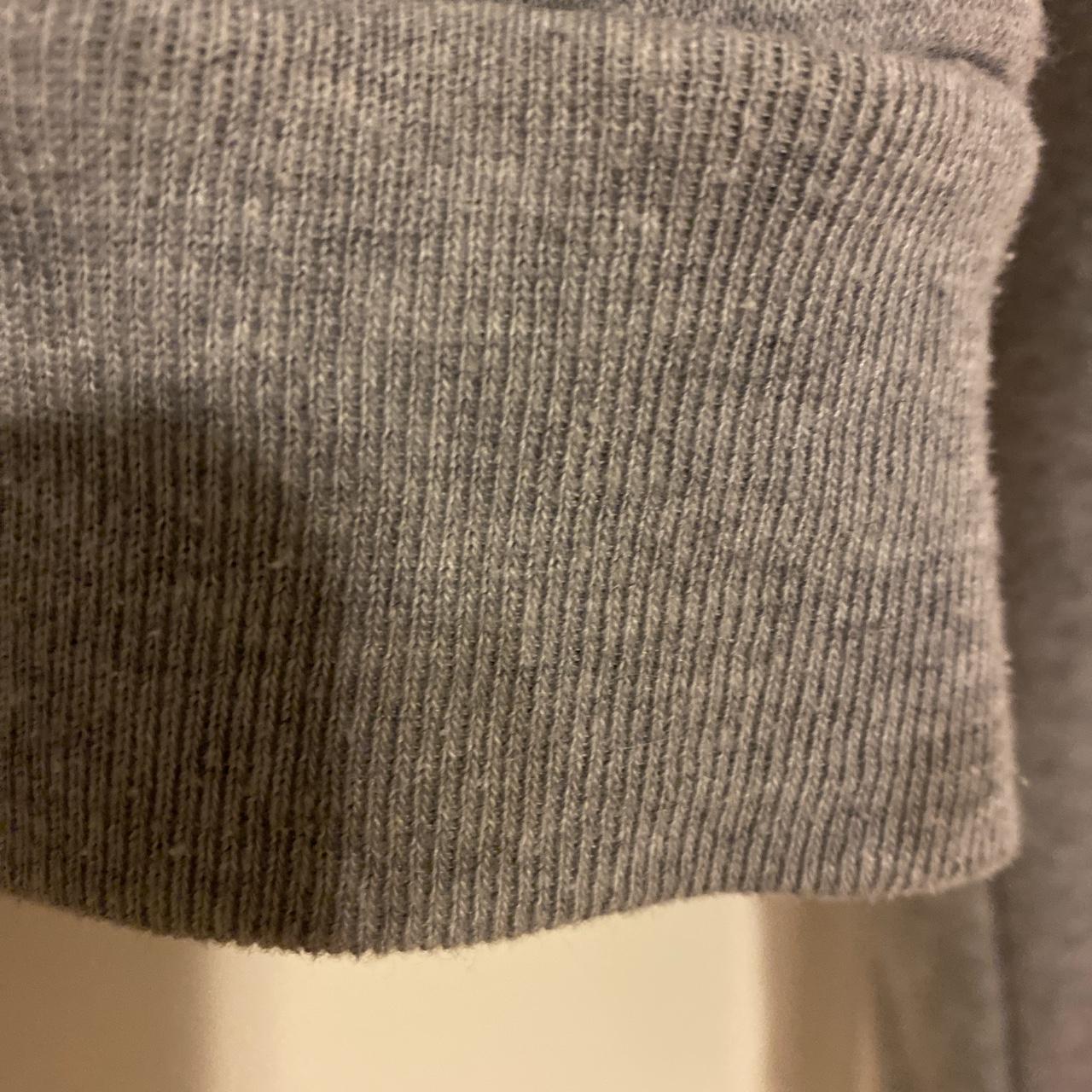 grey brandy melville zip up hoodie never worn,... Depop
