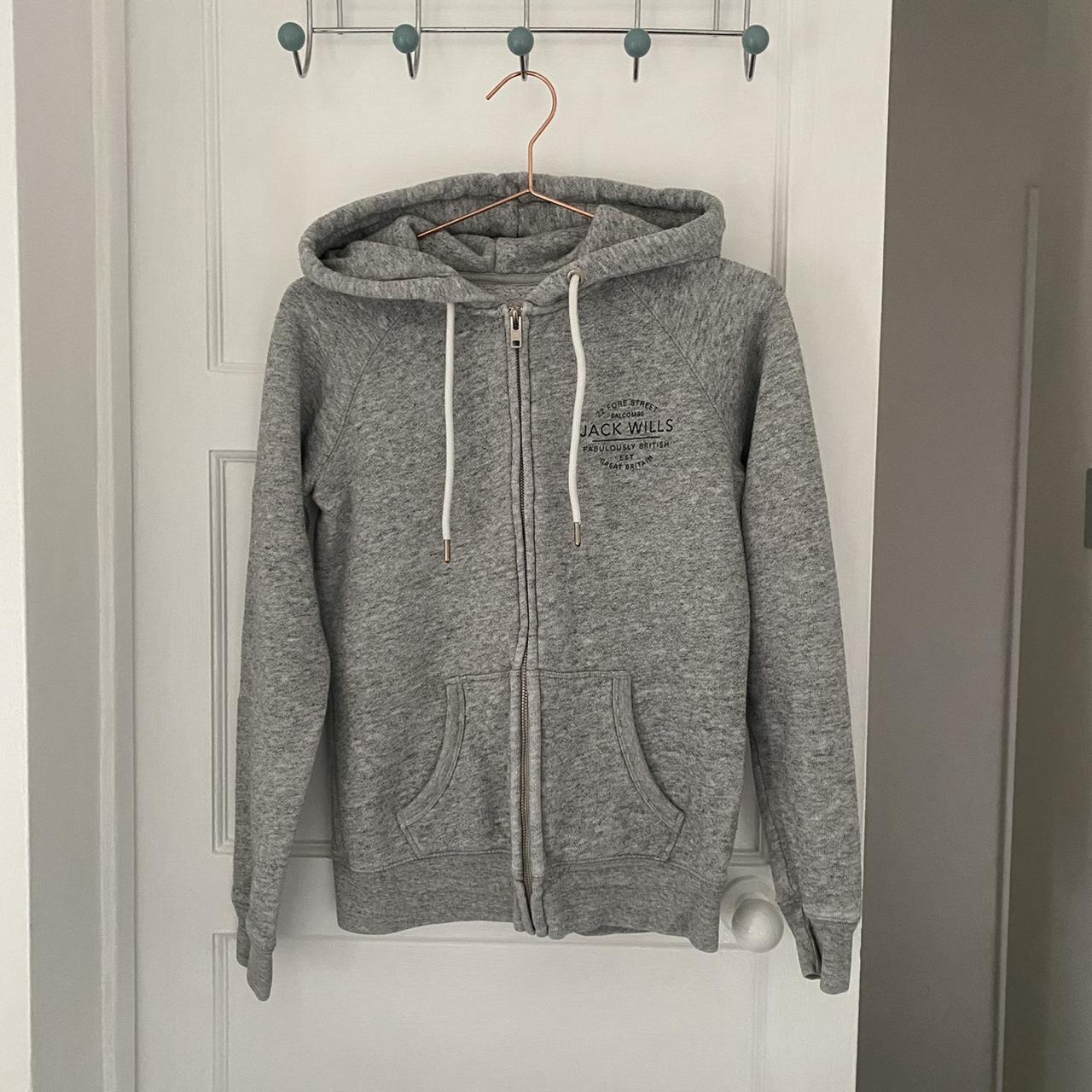 Jack wills hotsell grey zip hoodie