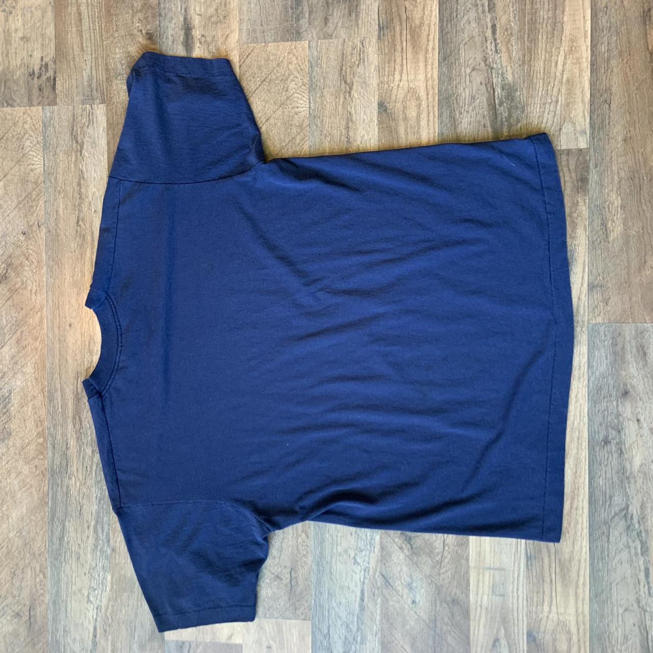 American Vintage Men's Navy T-shirt | Depop