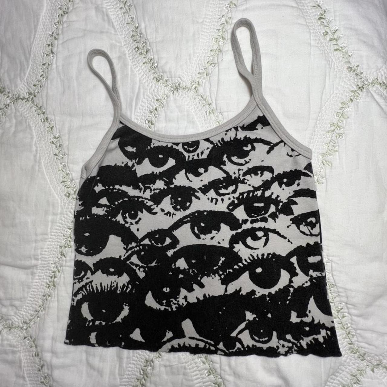 brandy melville eye tank NEW WITH TAGS!! Depop