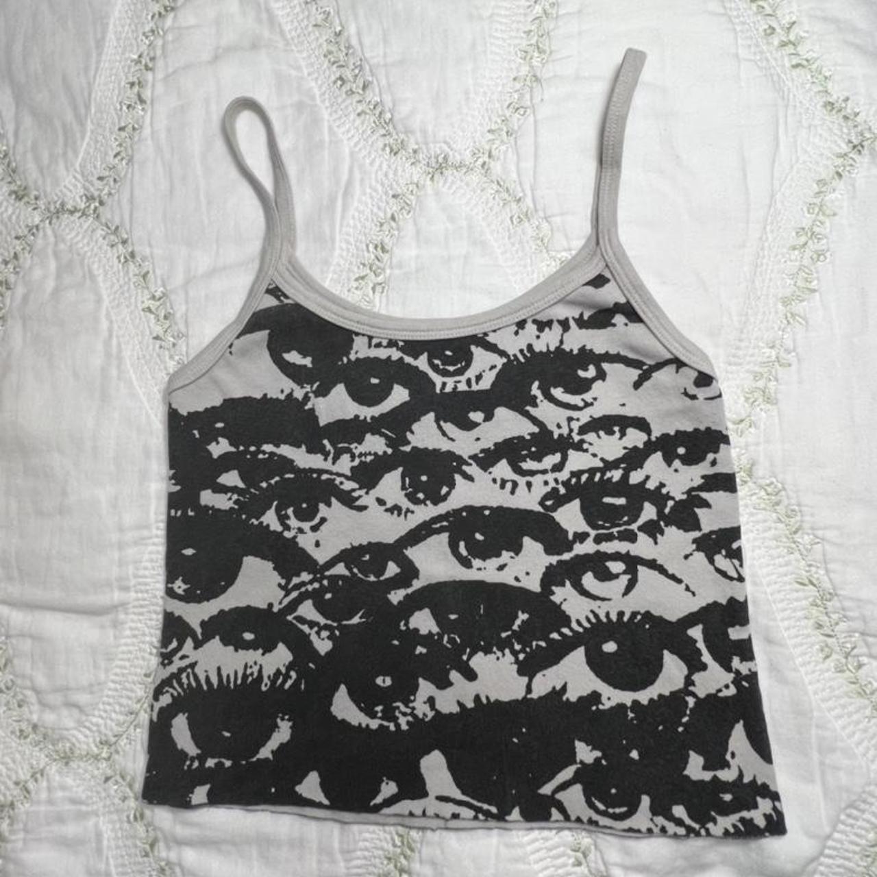 brandy melville eye tank NEW WITH TAGS!! Depop