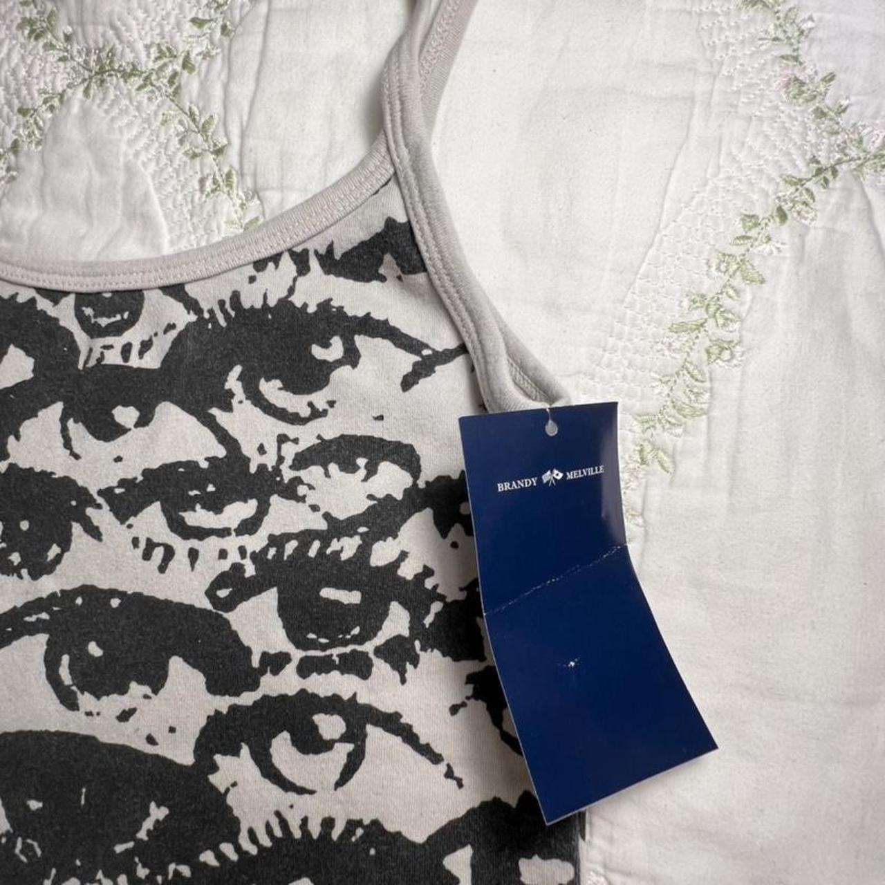 brandy melville eye tank NEW WITH TAGS!! Depop