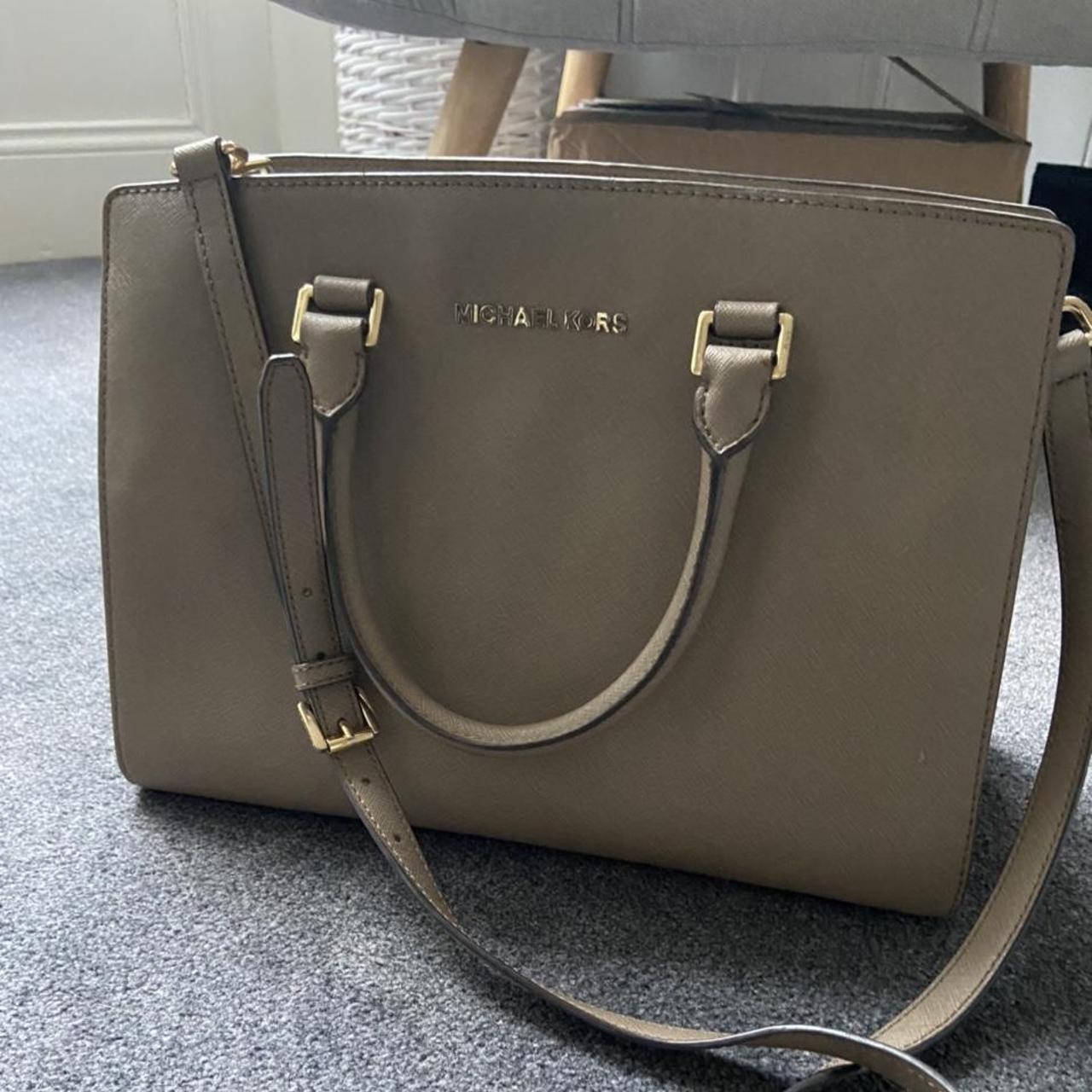 Michael kors taupe bag best sale