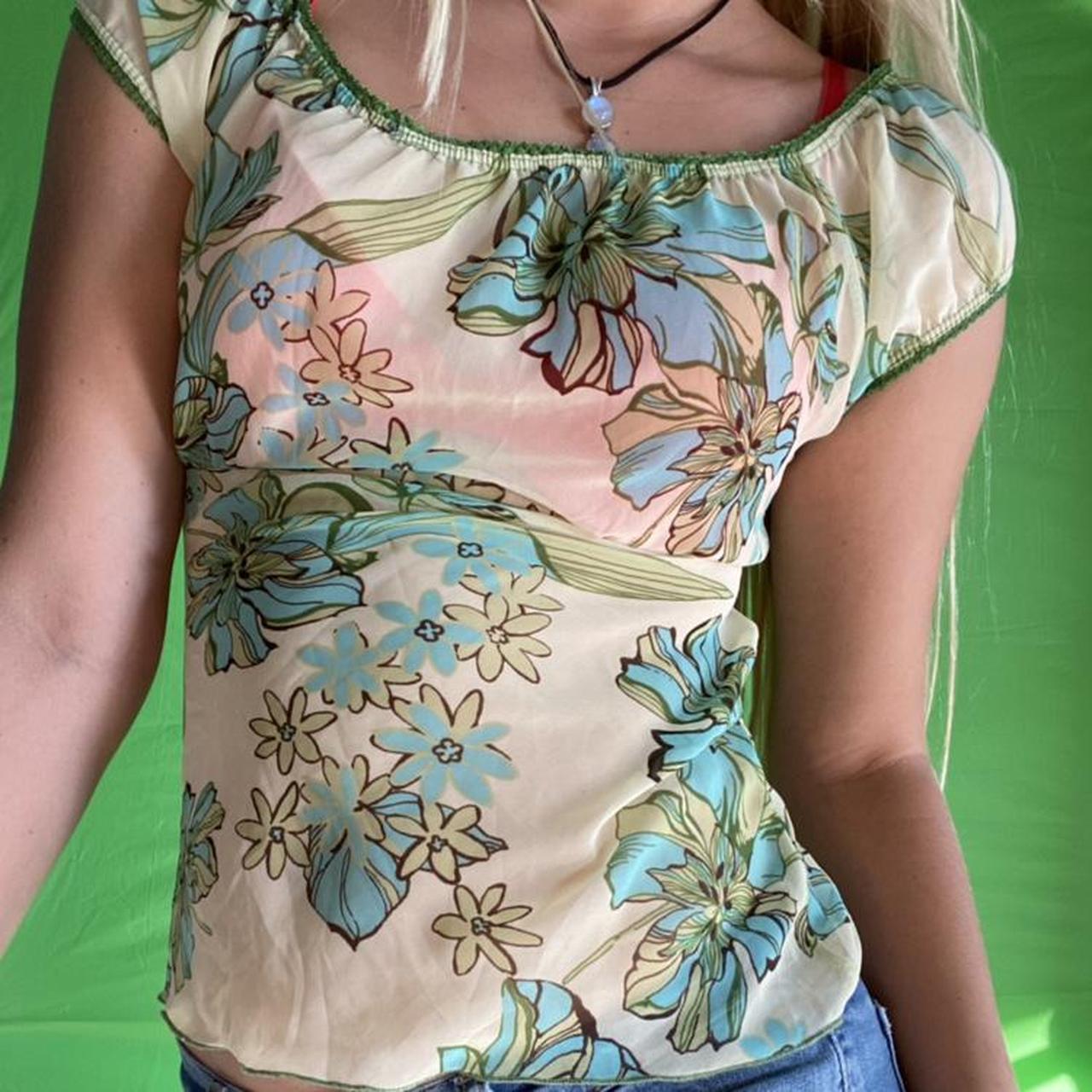 Women's Green Blouse Depop