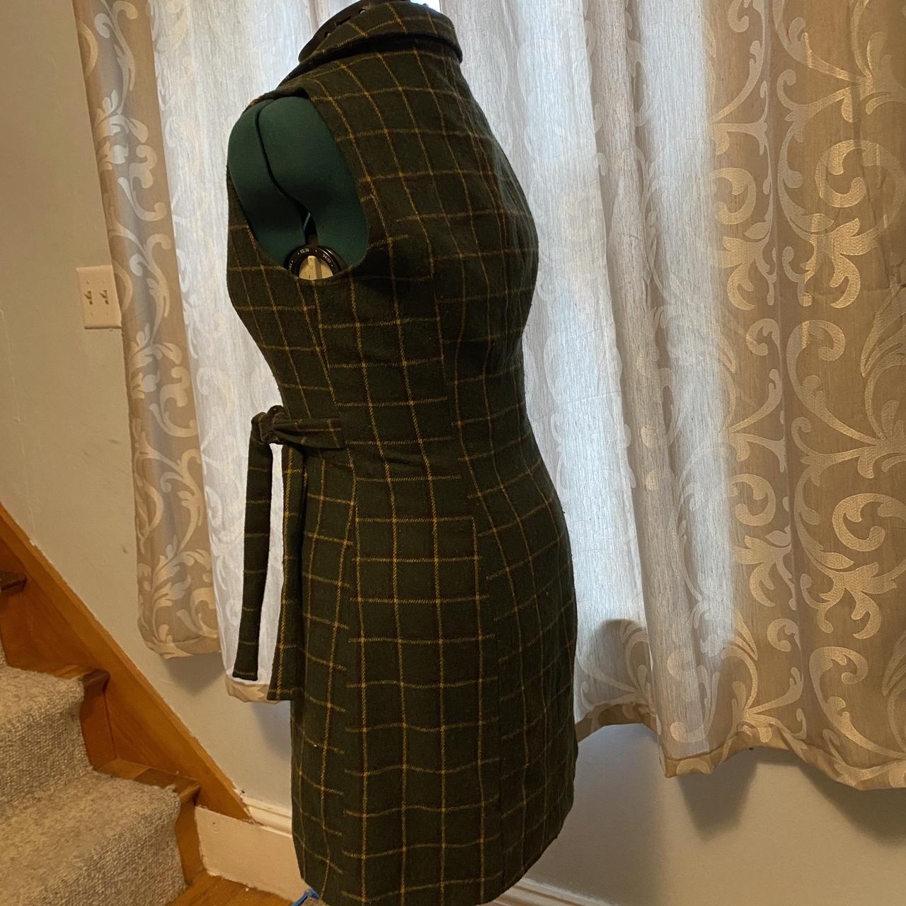 Product Image 3 - green tartan wrap dress, vintage