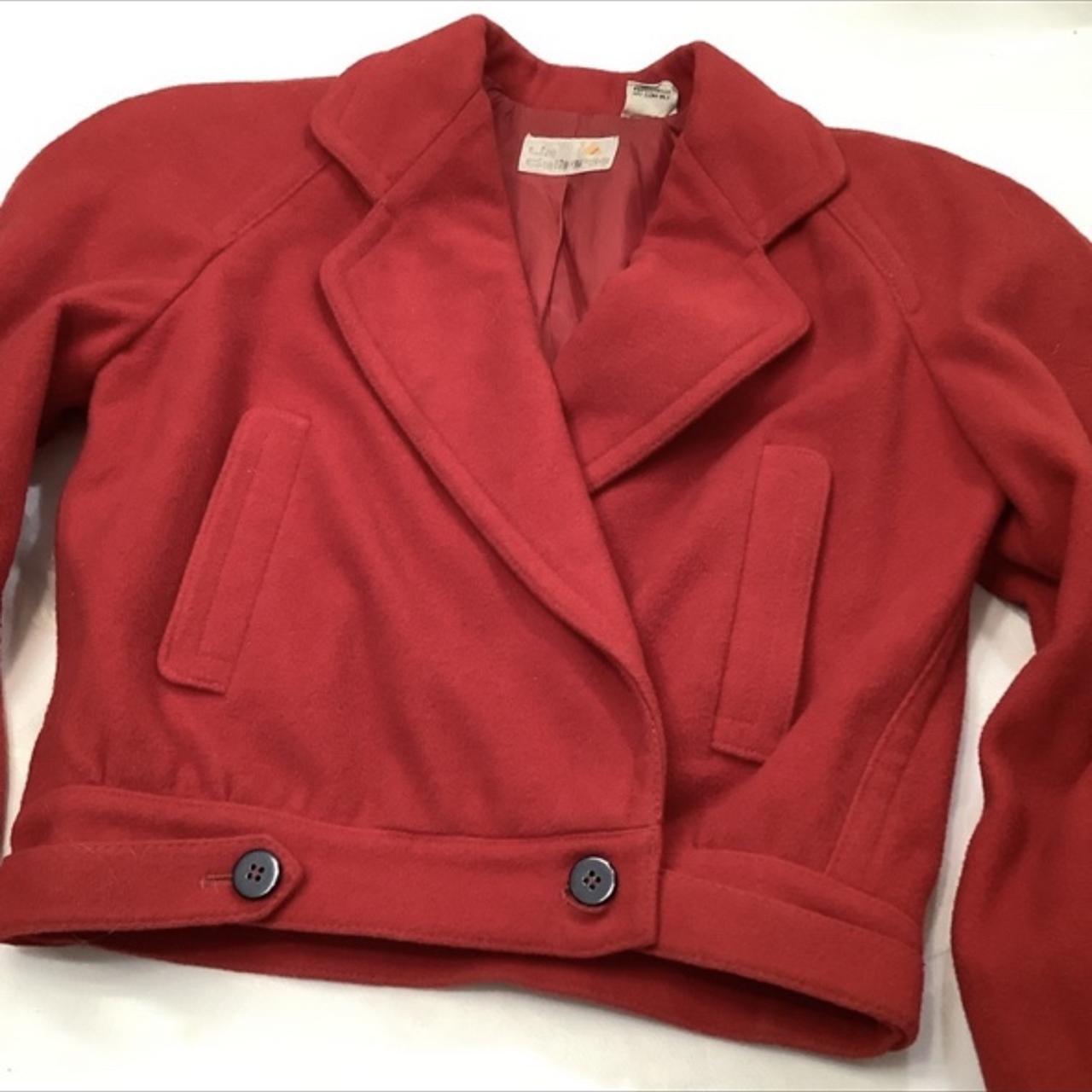 Liz claiborne red on sale coat