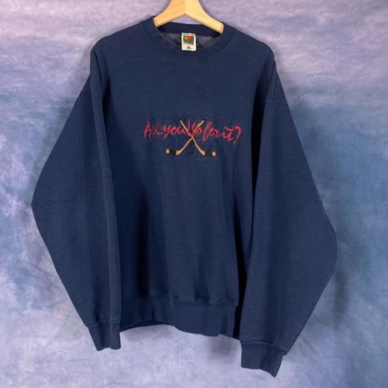 Vintage fruit of the loom crewneck with the direct... - Depop