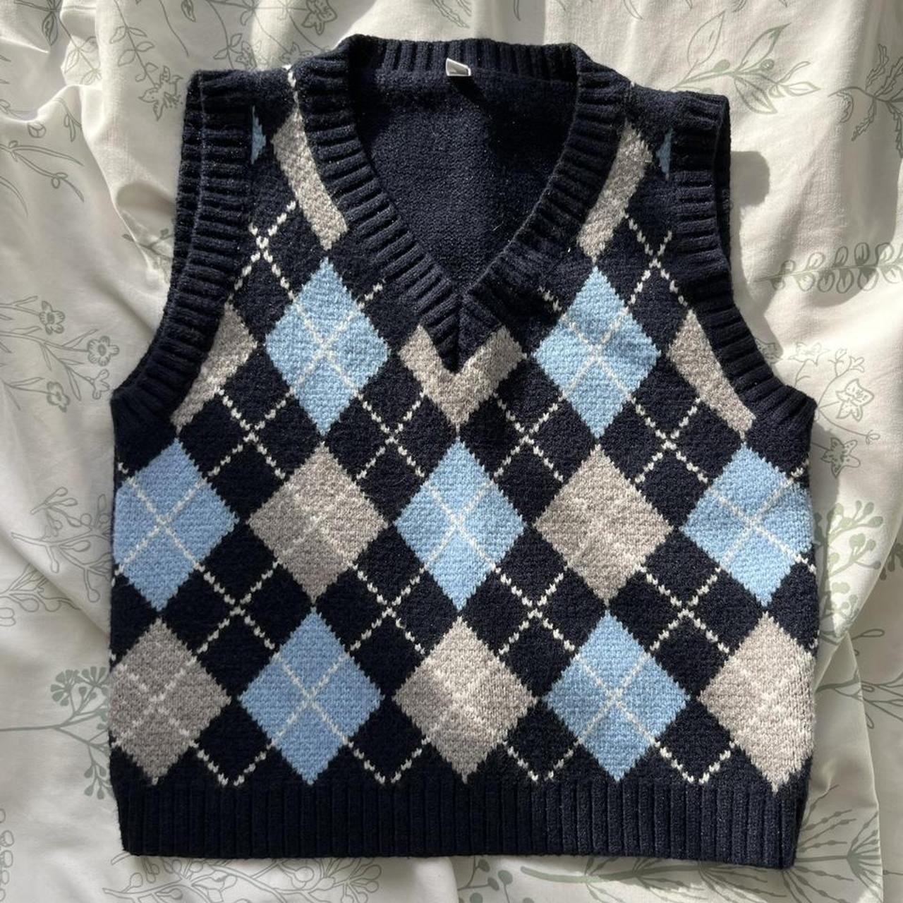 Yesstyle Pink Argyle Sweater Vest Pink And Green Argyle Sweater