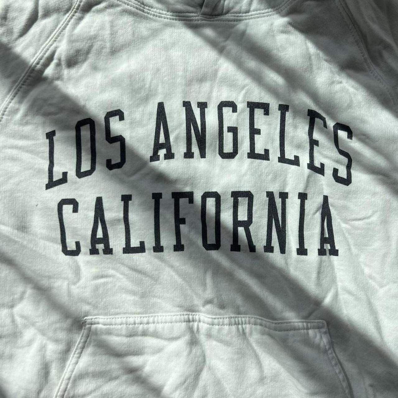 Brandy Melville Los Angeles California white hoodie... - Depop