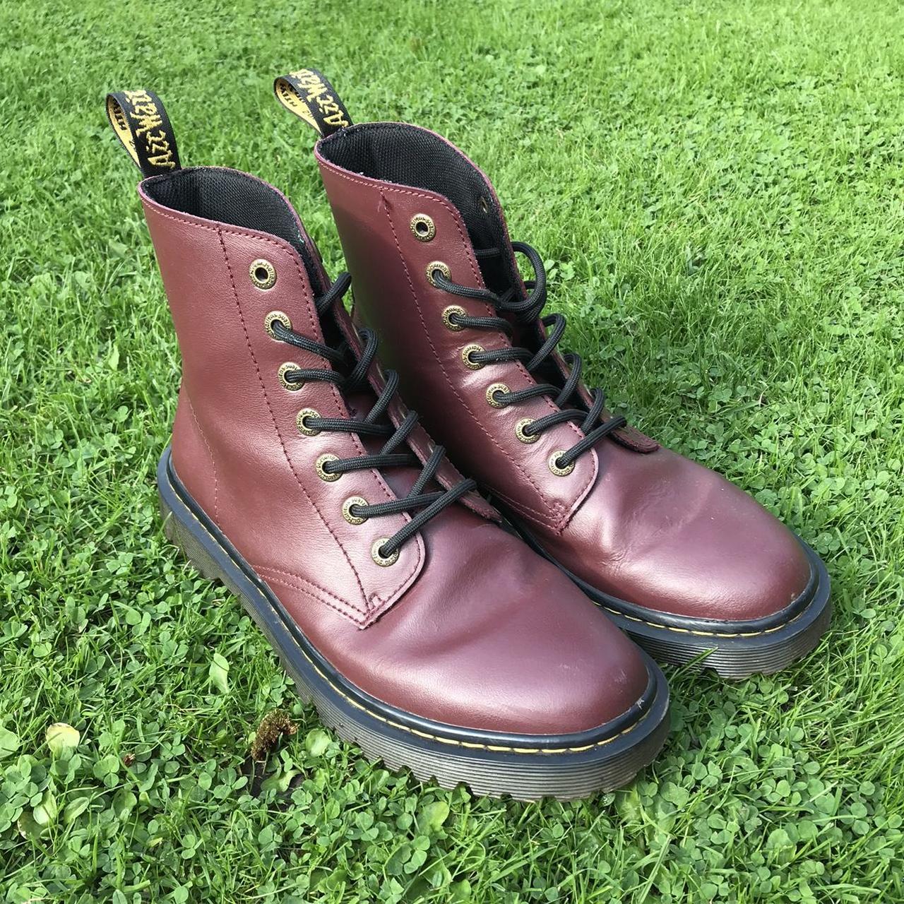 Cherry Red Doc Marten Boots Uk Size 7 Only Worn A Depop