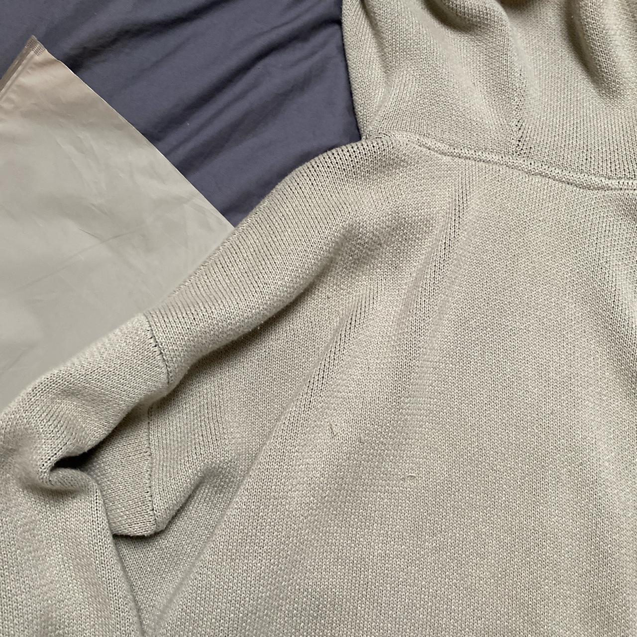 Fear Of God Essentials Knitted Hoodie - Olive size... - Depop