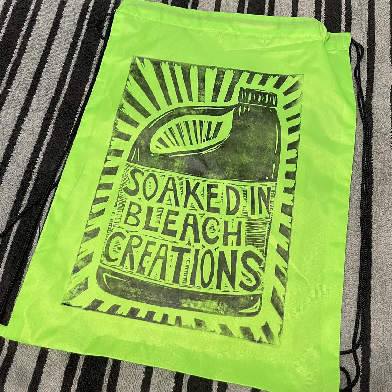 SOAKED IN BLEACH LOGO BAG• •• 16 1/2 in... Depop