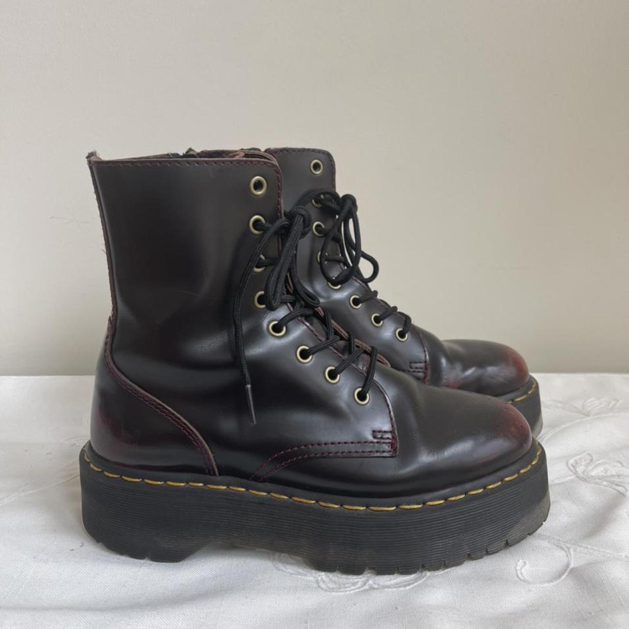 Rare Vintage Dr. Martens!! Beautiful Red wine wash... - Depop