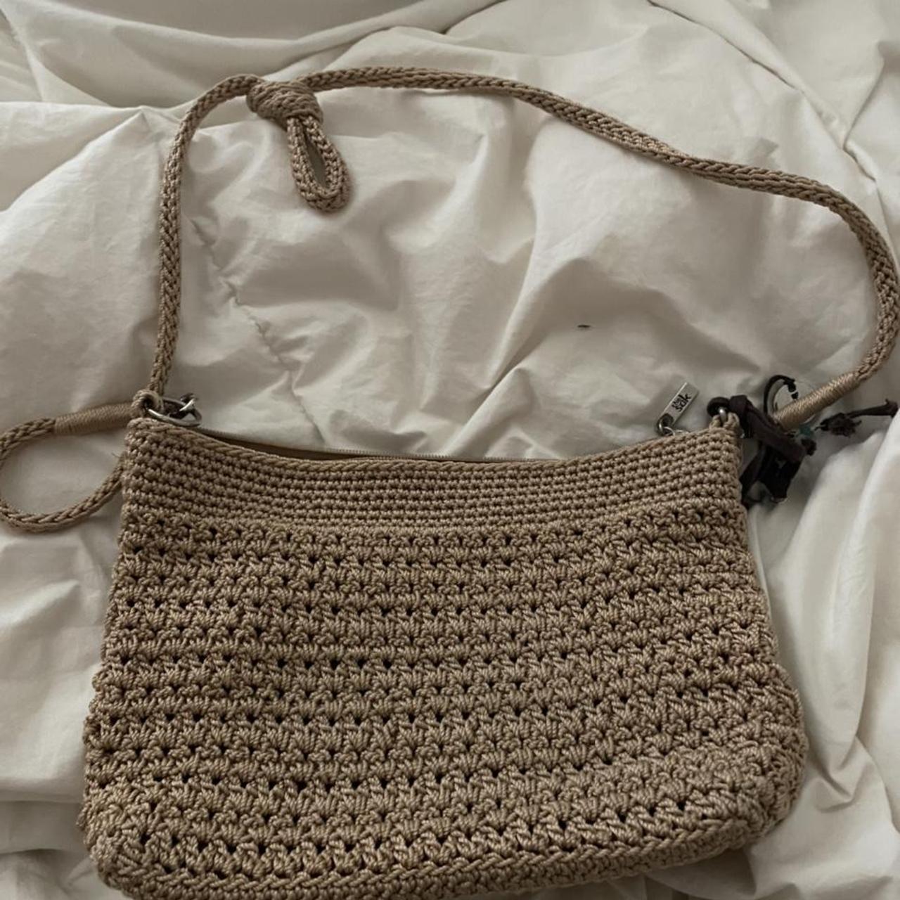 The Sak Indio Leather Crossbody Hand Bag Seascape Beaded Mint Green Brown |  eBay