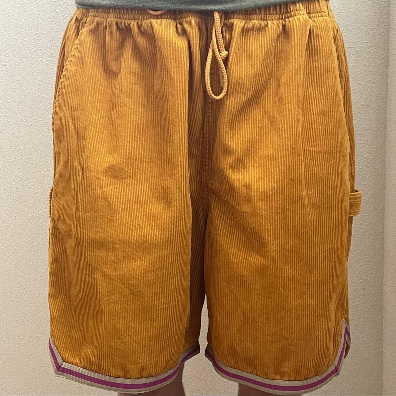 Converse Men's Yellow and Pink Shorts (2)