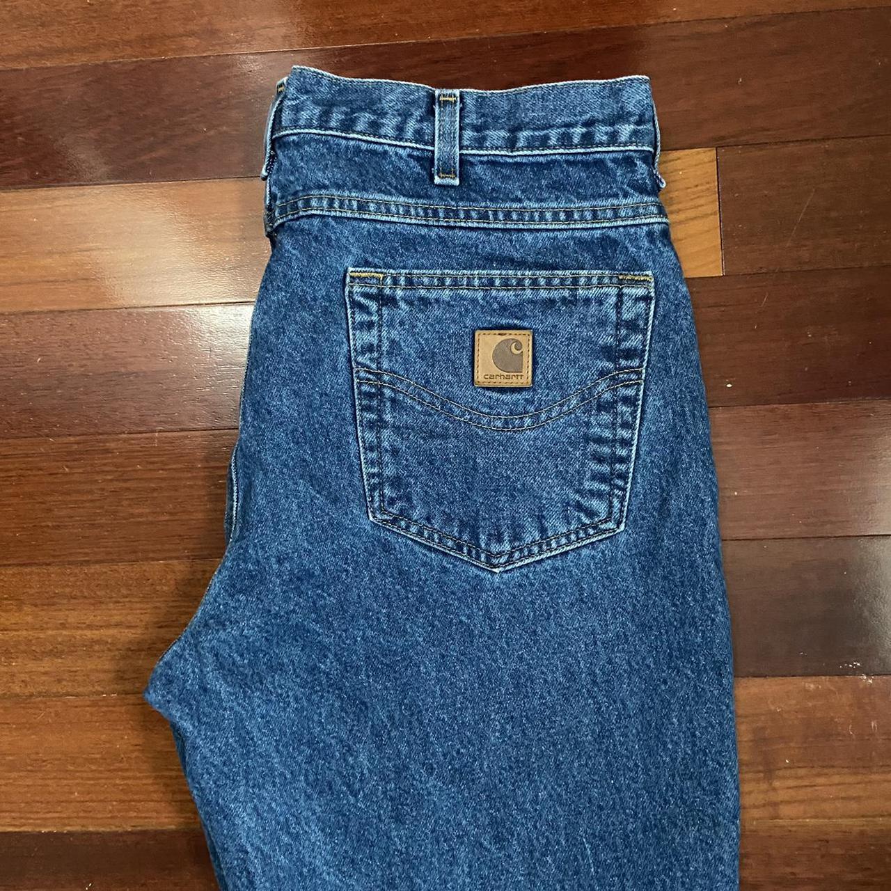 Carhartt blue jeans - traditional fit 34x30 Great... - Depop