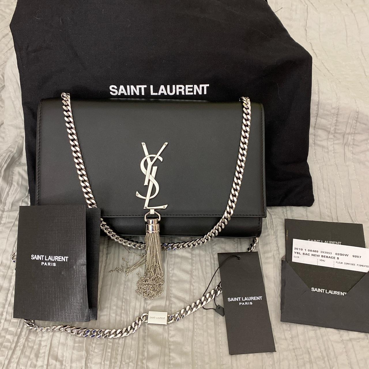 YSL Saint Laurent Kate Medium bag with gold - Depop