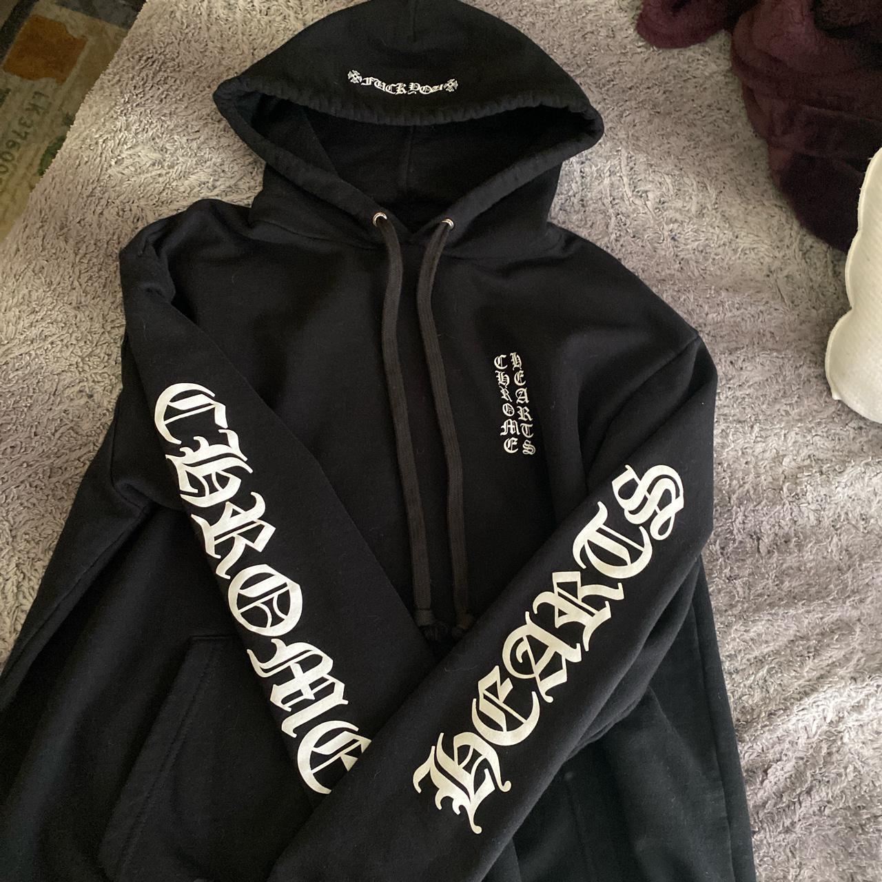 Chrome hearts fuck you hoodie Great condition 9/10... - Depop