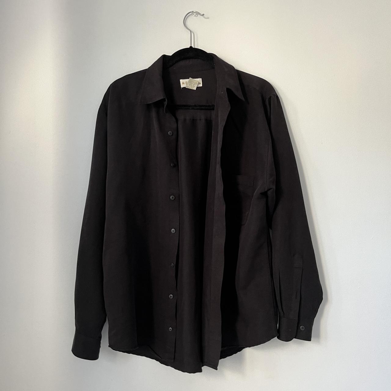 black Merona button down. super soft and flowy.... - Depop