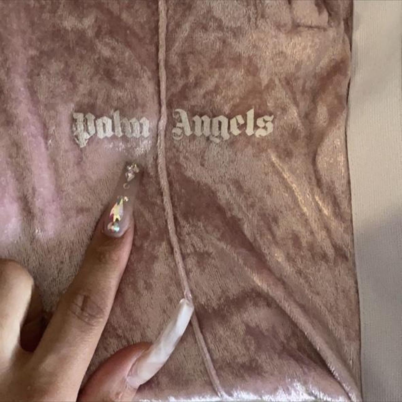 Palm Angels Women's Pink and White Trousers (3)