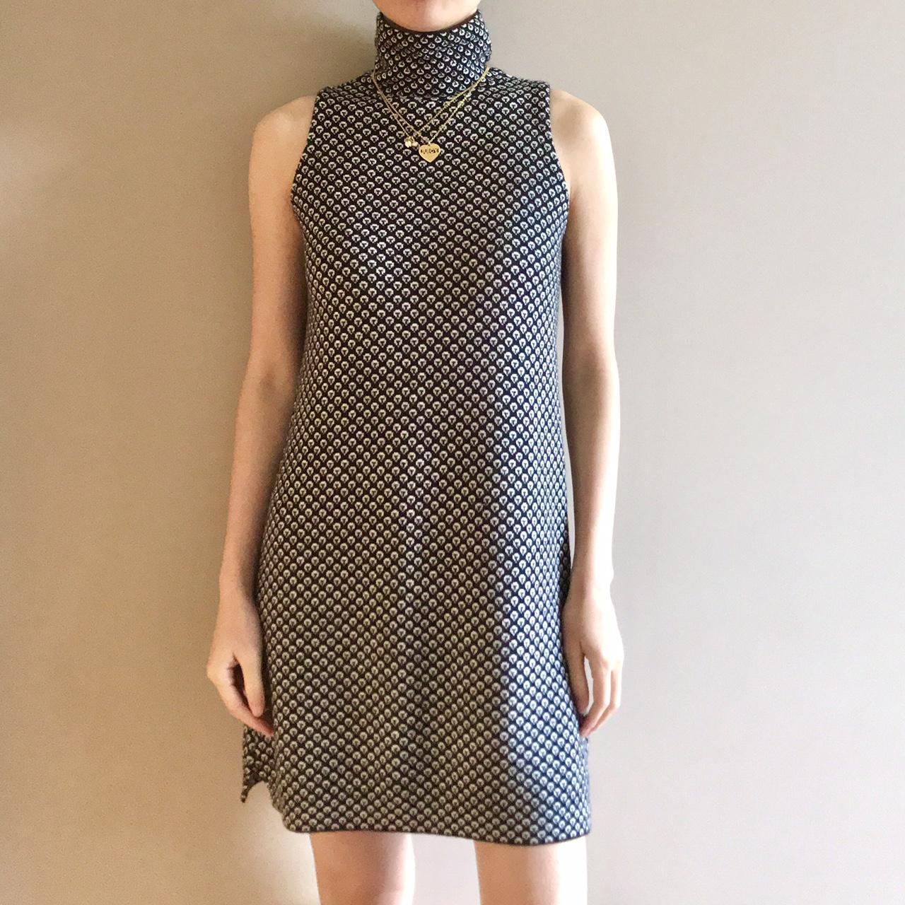 Zara wool blend knit dress with a polka dot pattern!... - Depop