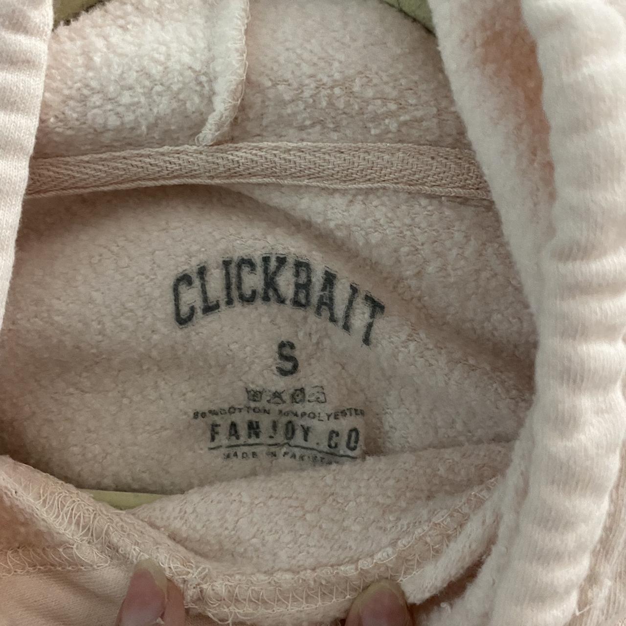 Clickbait 2024 cropped hoodie