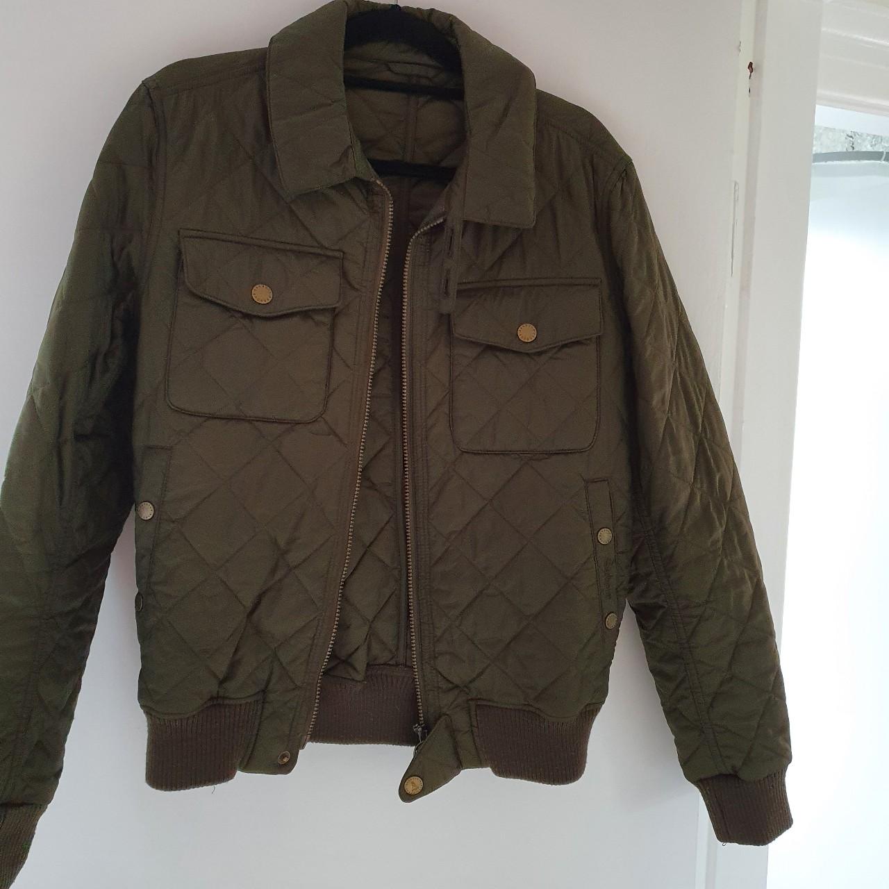 Barbour bomber jacket. Only selling because its abit... - Depop