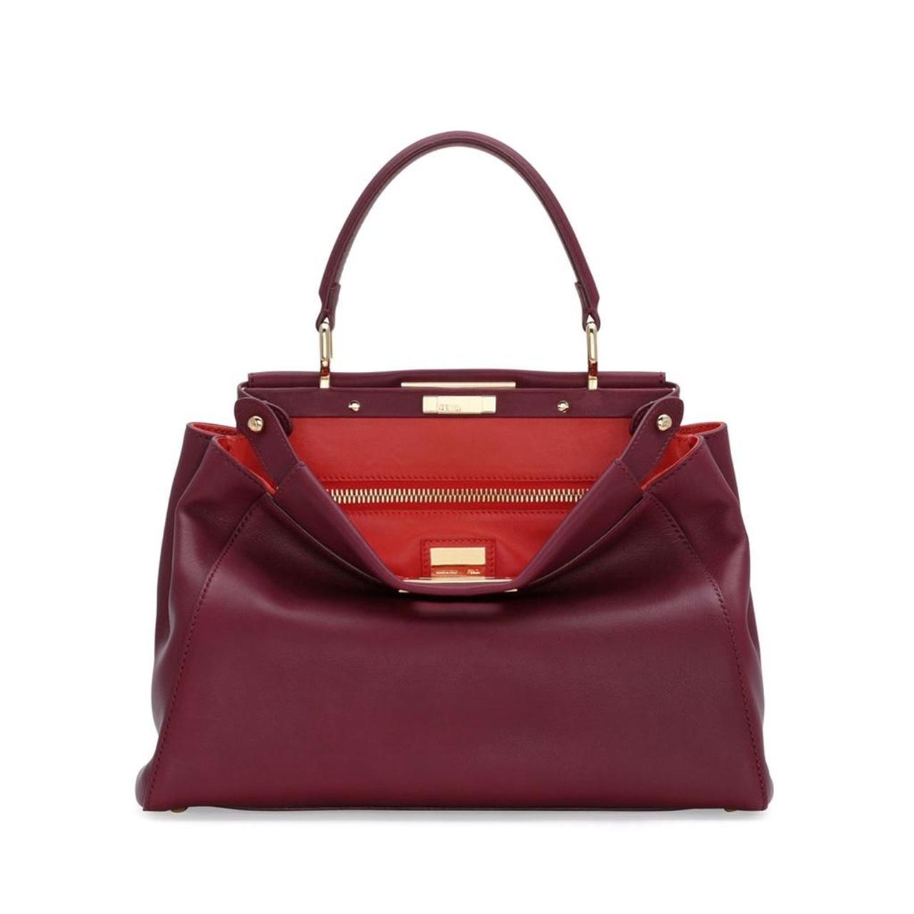 Fendi 2025 peekaboo burgundy