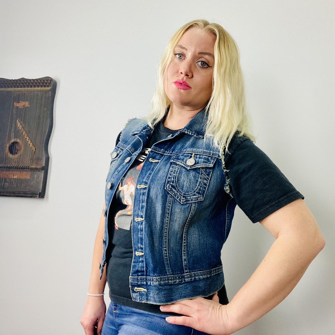 Vintage True Religion Jeans denim vest