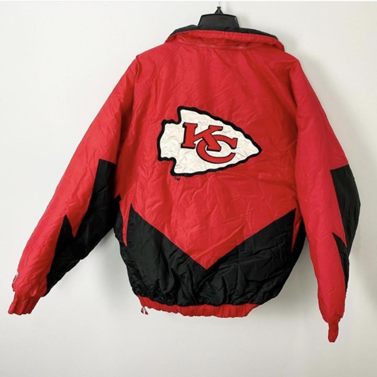 Kansas City Chiefs vintage rain jacket. Slight - Depop