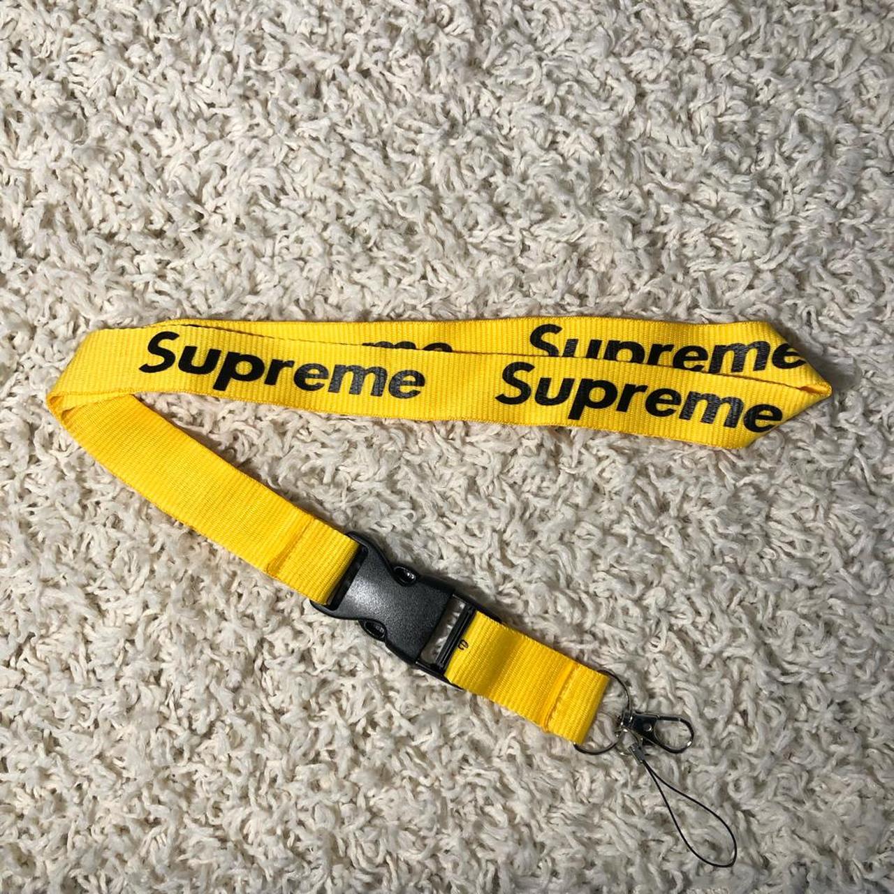 yellow supreme lanyard