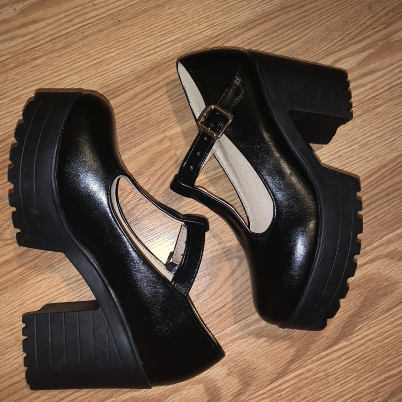 Super cute chunky heels! Brand new! Perfect to wear... - Depop