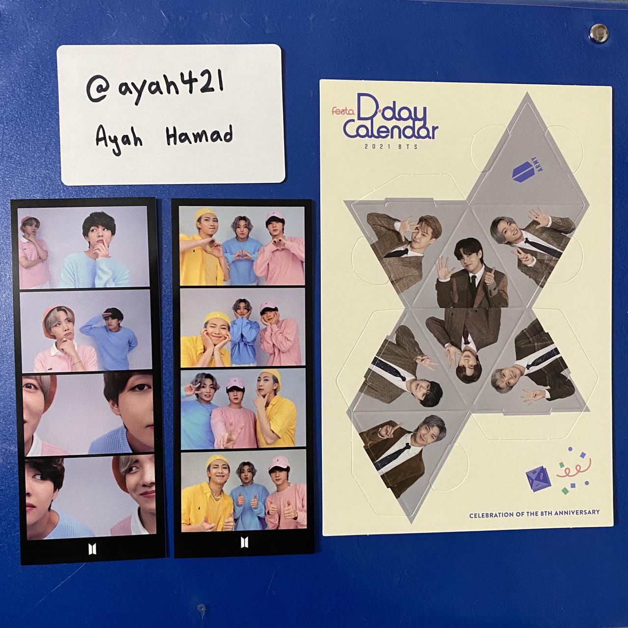 BTS FESTA 2021 D-Day calendar inclusions - unit... - Depop