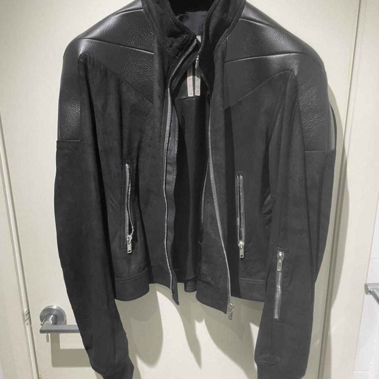 Rick Owens performa bomber in blistered lamb leather | Depop