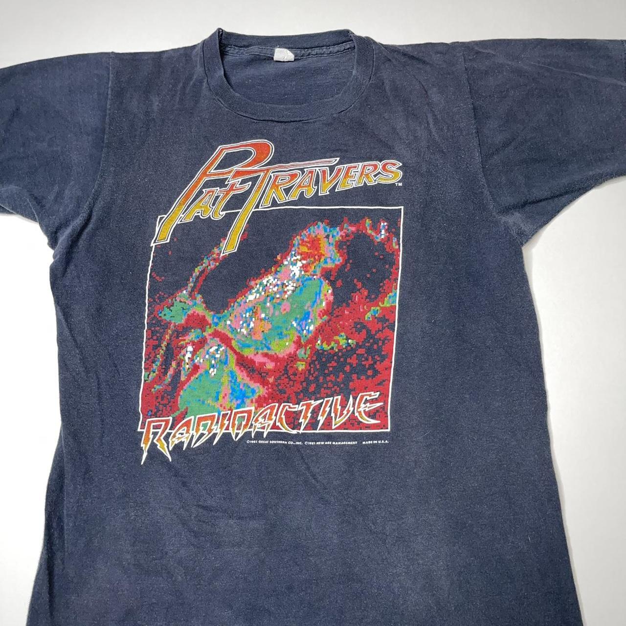 Vintage 80s Pat Travers Radioactive Tour T... - Depop