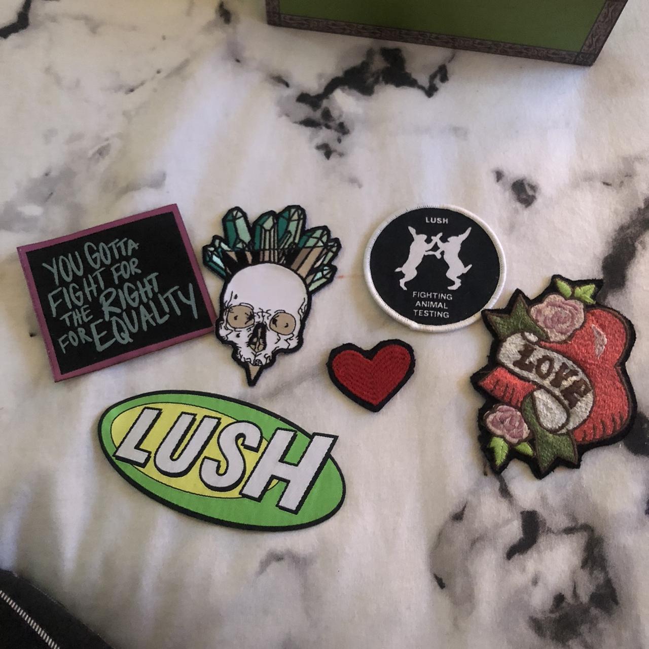 Lot of 5 Iron on Patches Funny Letters Iron On - Depop