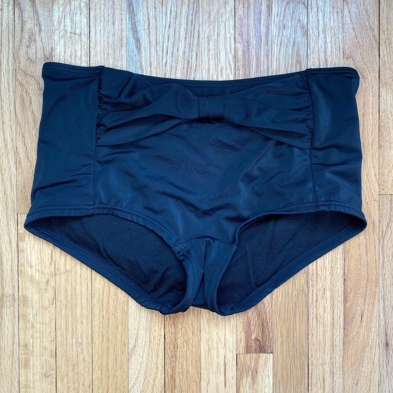 Primark Women's Black Swim-briefs-shorts | Depop