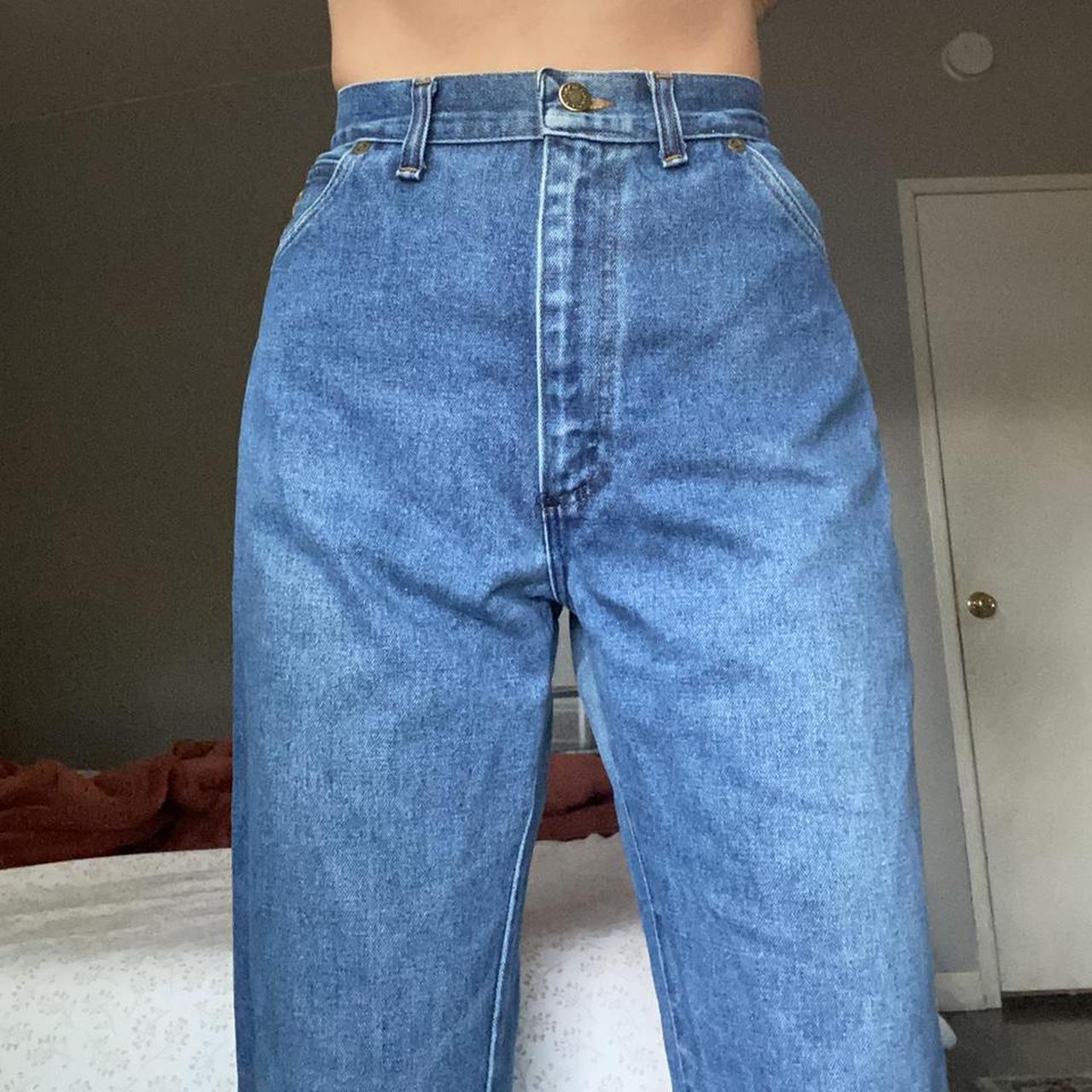 Women’s High Waisted Wrangler Jeans Straight/flare... - Depop