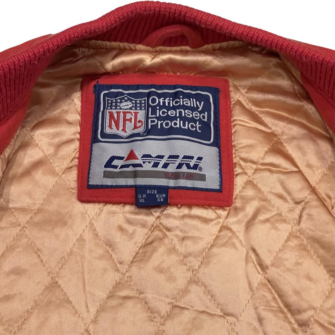 San Francisco 49ers 5 -Time Super Bowl Champions Wool & Leather Jacket  New WT