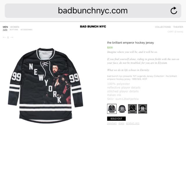 Bad Bunch NYC jersey sold out in seconds, Joey Bad - Depop