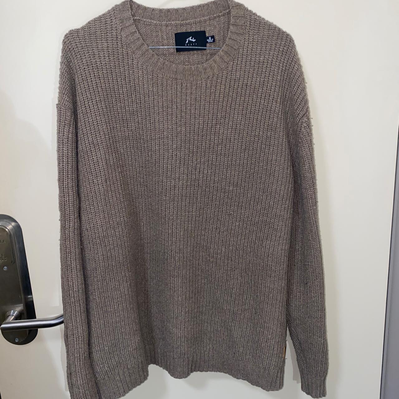 Rusty heavy weight brown knit. Mens size M. Loose... - Depop