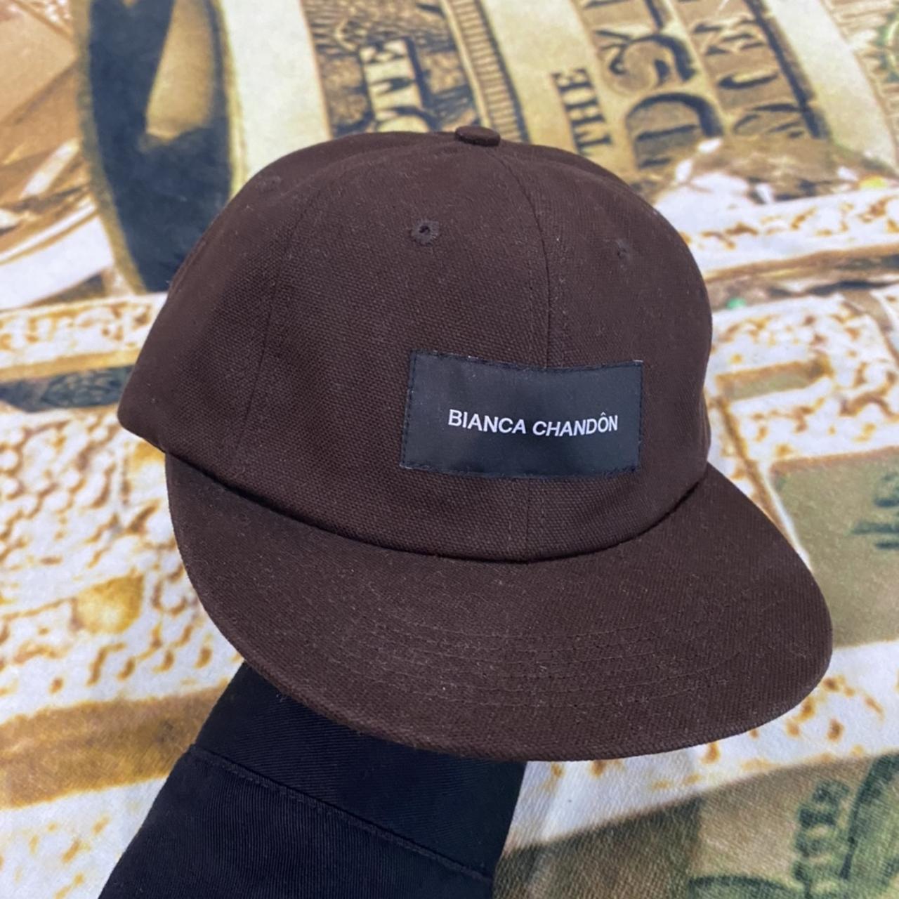 Bianca Chandon Logotype Label Hat Coffee brown