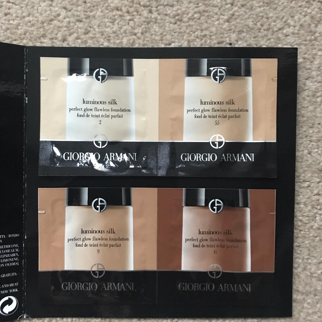 Giorgio Armani 4 Foundation sample Message about Depop