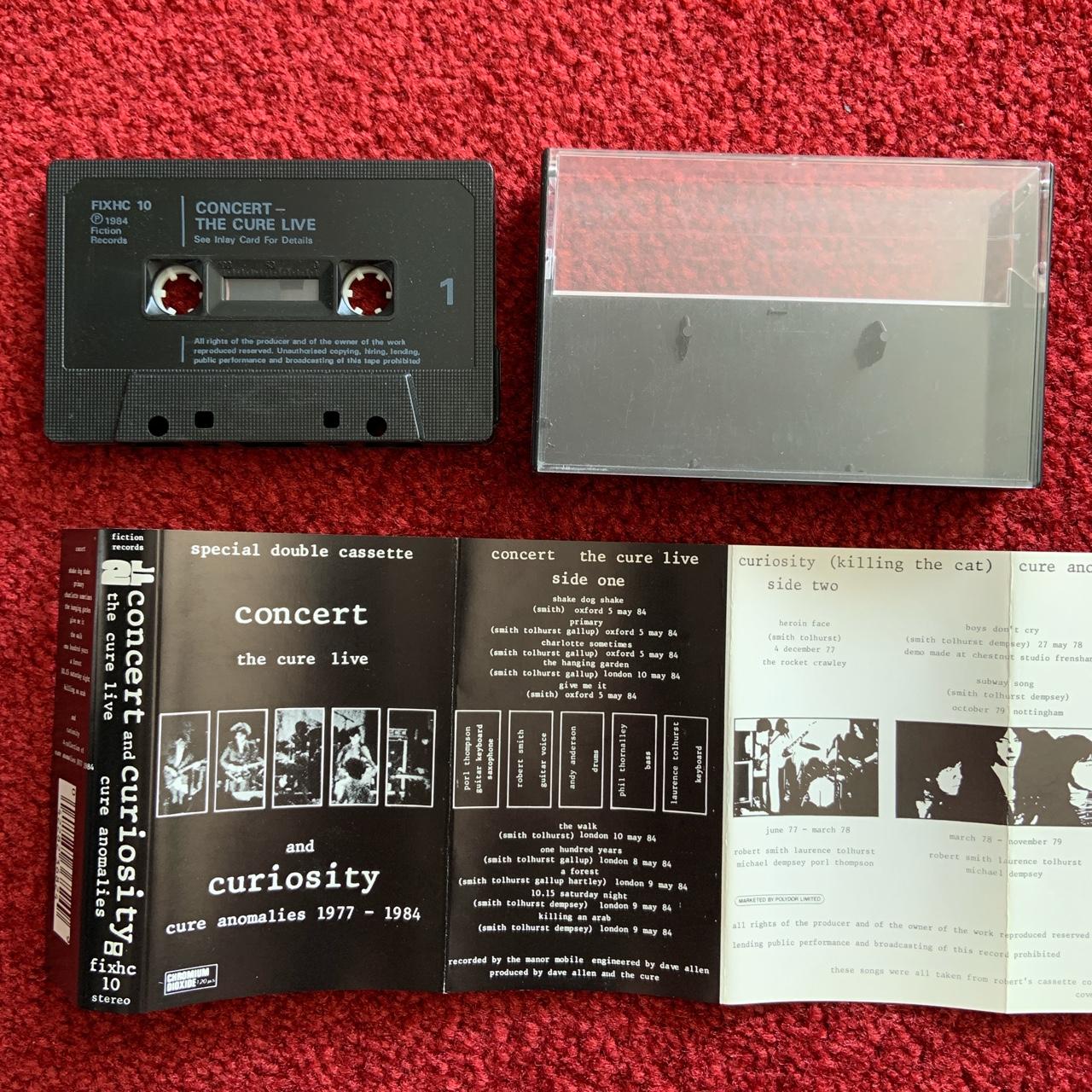 1984 vintage THE CURE cassette tape “CONCERT AND... - Depop