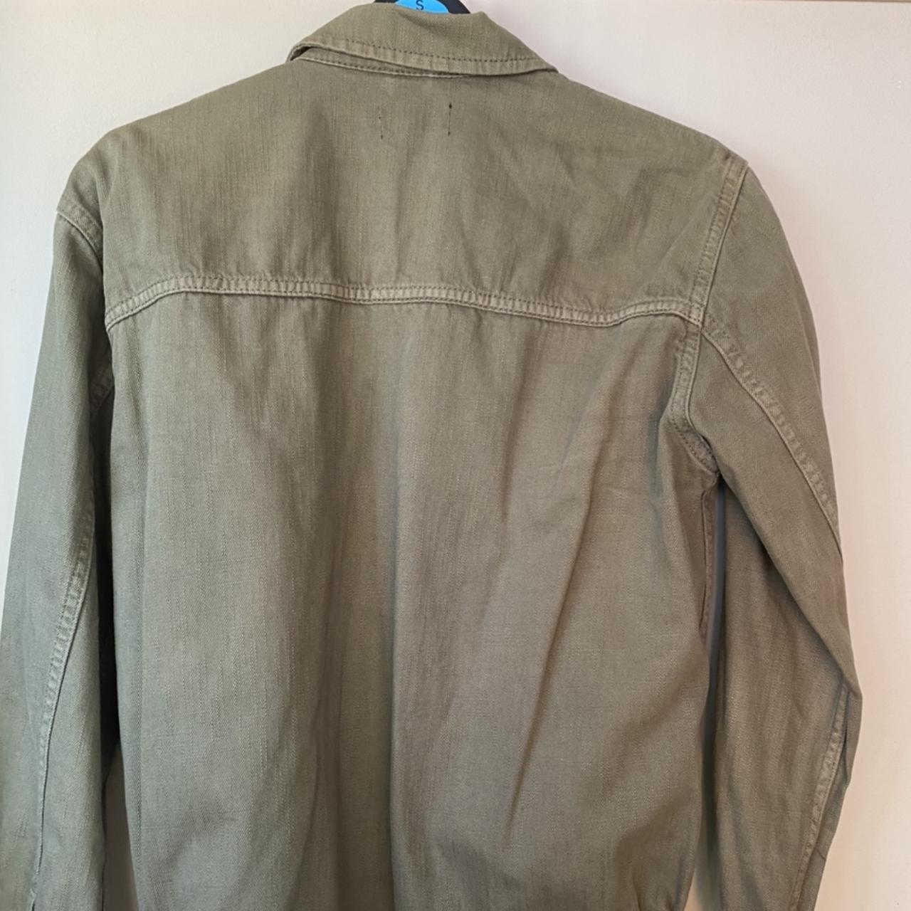 khaki green denim jacket 🐉 great summer... Depop