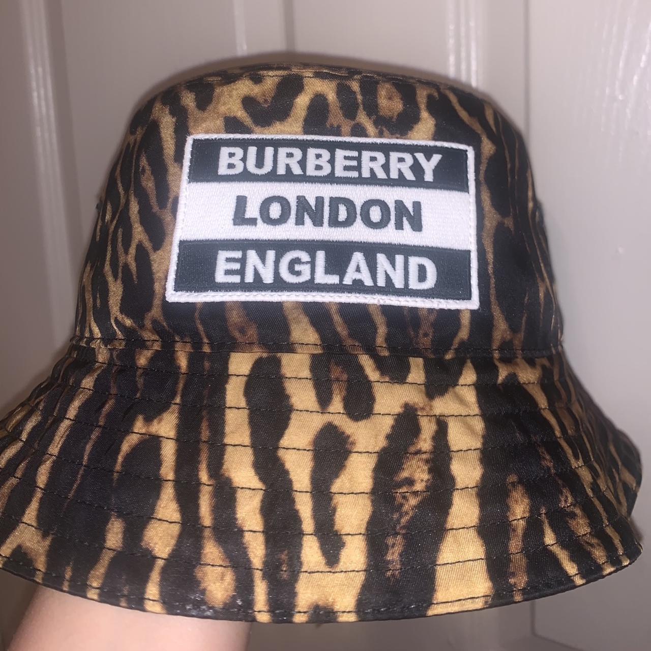 Burberry reversible leopard print bucket hat Never... - Depop