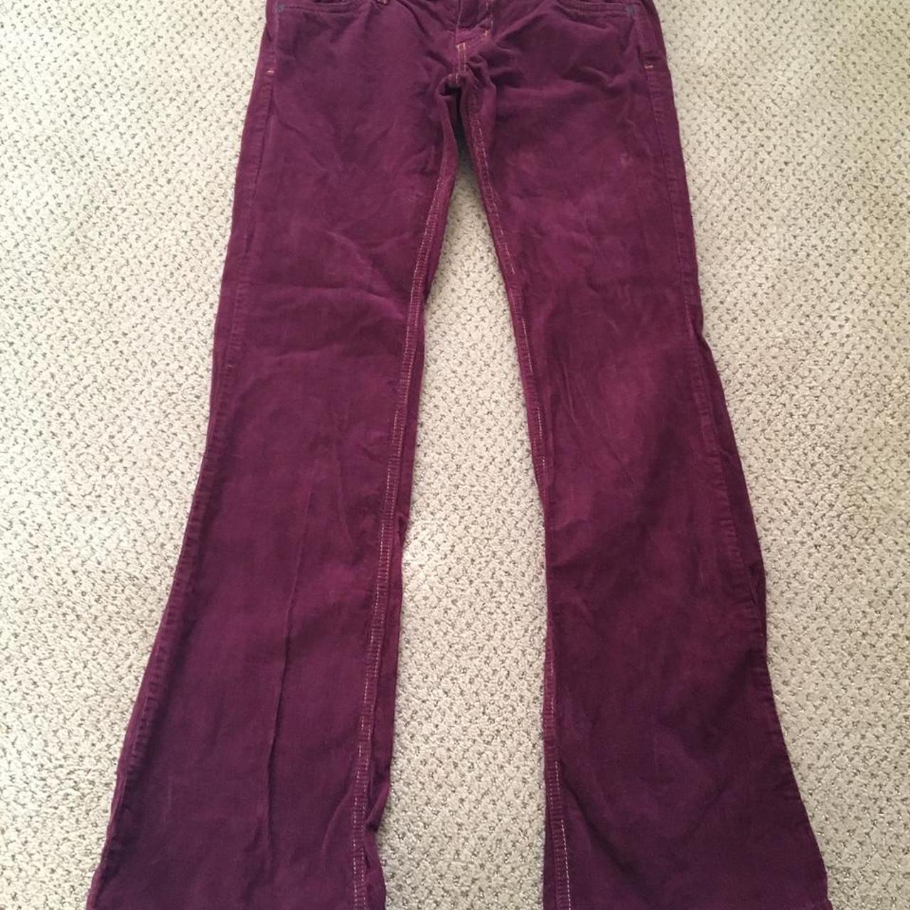 red corduroy flare jeans! never been worn and so so... - Depop