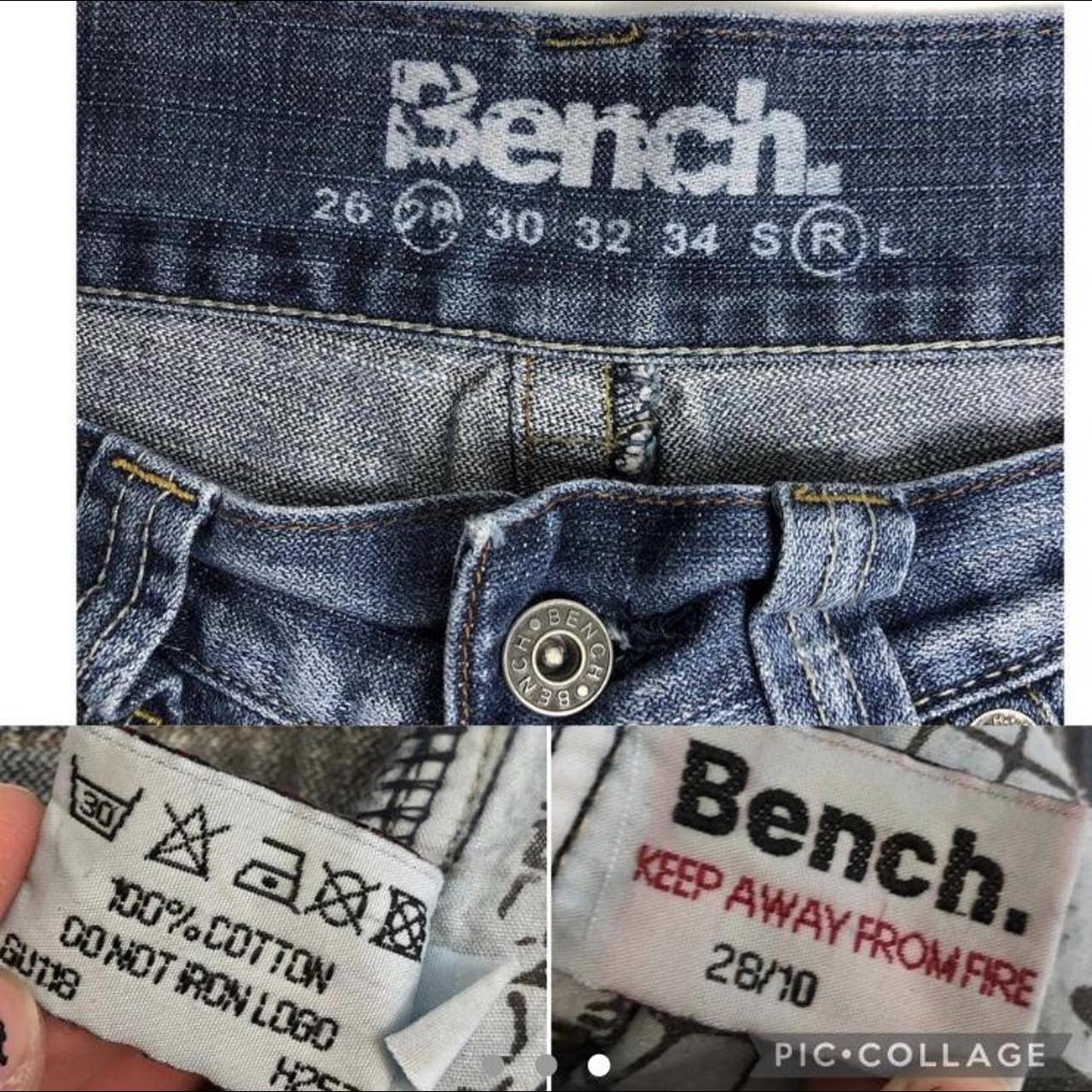 Bench jeans low waisted wide leg, baggy Labelled... Depop