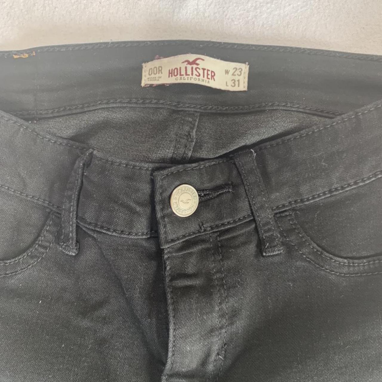 Hollister black skinny jeans, worn a few times, in... - Depop