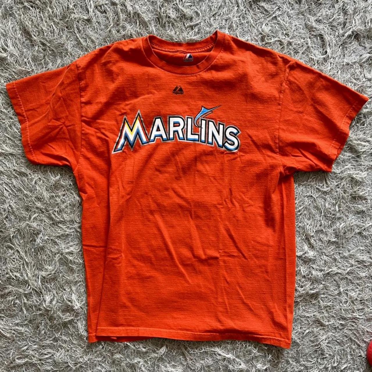 Jose Reyes Marlins Majestic T Shirt 2012 Used - - Depop